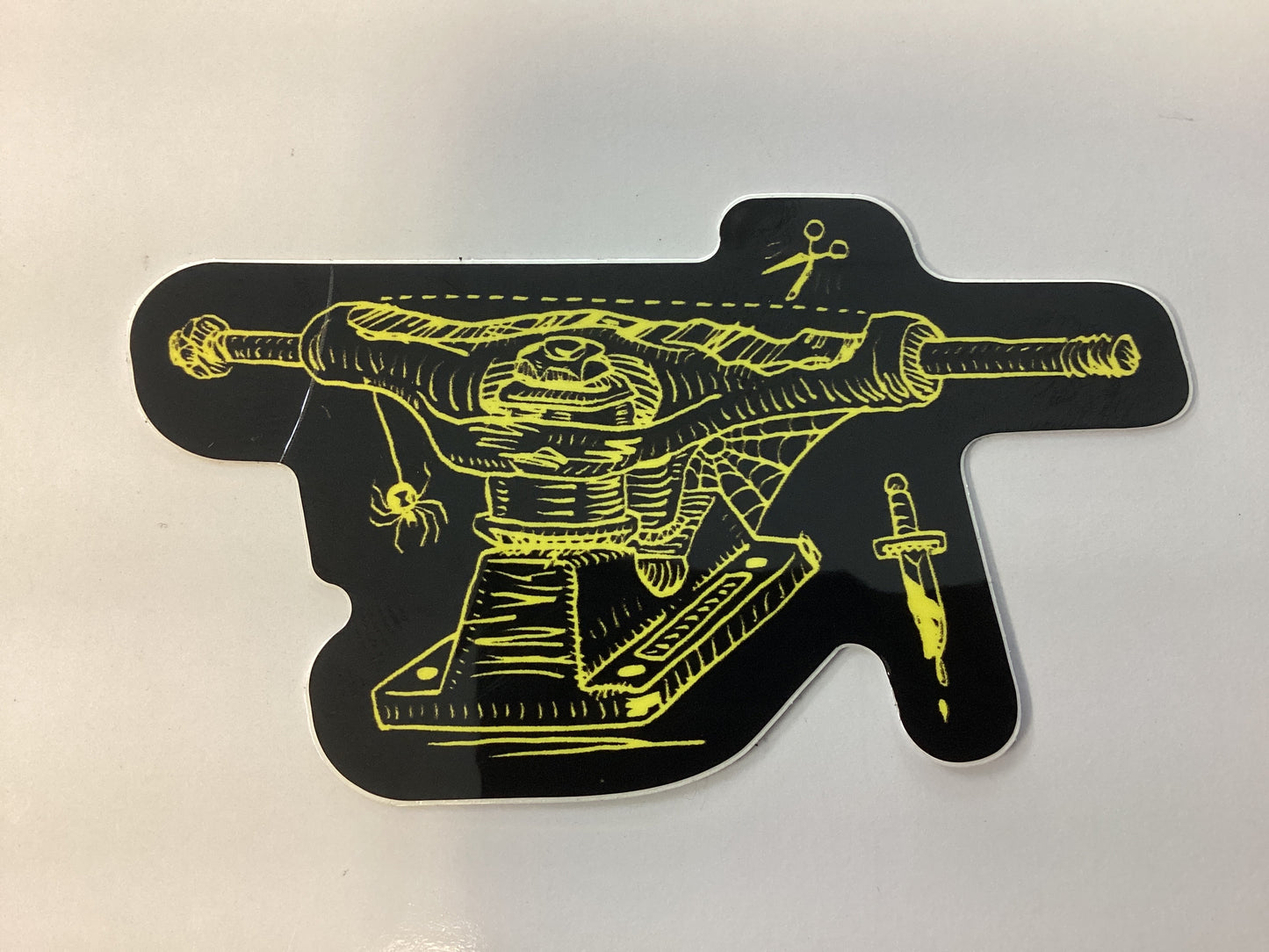 Independent Sticker 3.5”x2” black yellow truck Bratrud