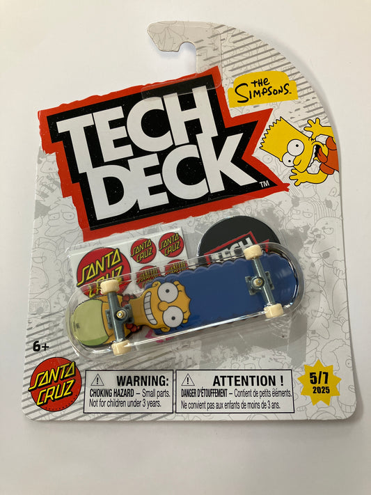 Tech Deck fingerboard Santa Cruz x the Simpsons shaped Marge