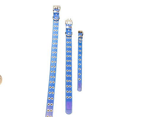 LOOSEY Belt BLUE GROMMET DOG COLLAR