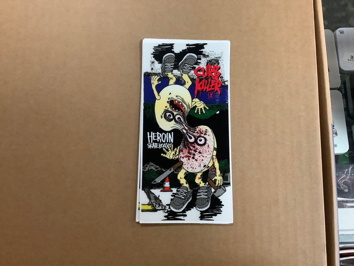 Heroin Curb Killer Egg Sticker