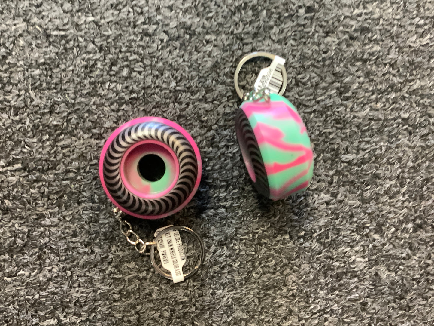 Spitfire keychain wheel color assorted pink teal