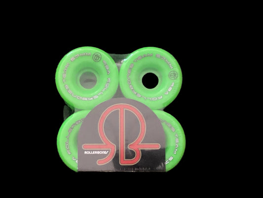 Rollerbones Team Logo 57mm 98A 8pk Green