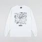 Hockey Desk Carve Graphic Long-Sleeve Shirt White Size Large