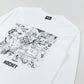 Hockey Desk Carve Graphic Long-Sleeve Shirt White Size Large