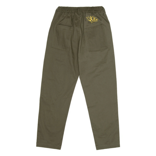 WKND - Loosies Pants - Herringbone Green