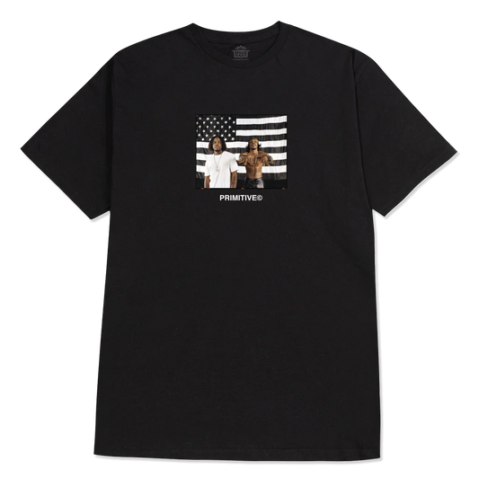 PRIMITIVE STRIPES TSHIRT BLACK