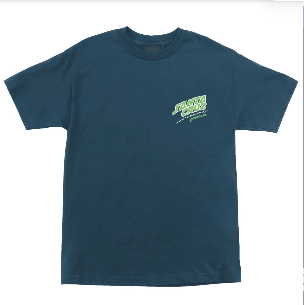 Santa Cruz Freaks Hand Heavyweight Shirt Harbor Blue