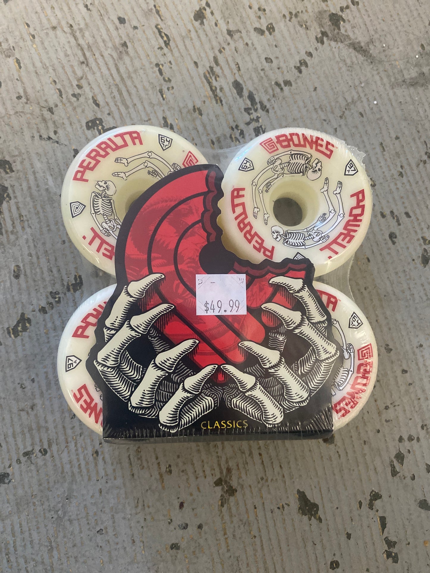 Powell Peralta 64mm wheels G Bone 97A white