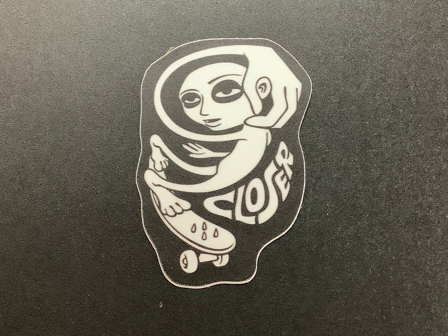 Closer Skating Alien Sticker