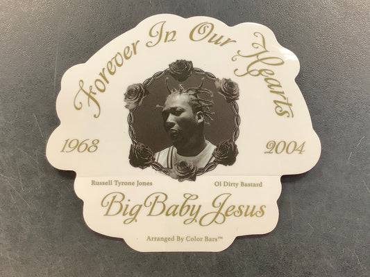 Color Bars Russel Tyrone Jones Memorial Sticker