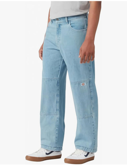 Dickies Loose Fit Double Knee Jeans Light Denim Pants