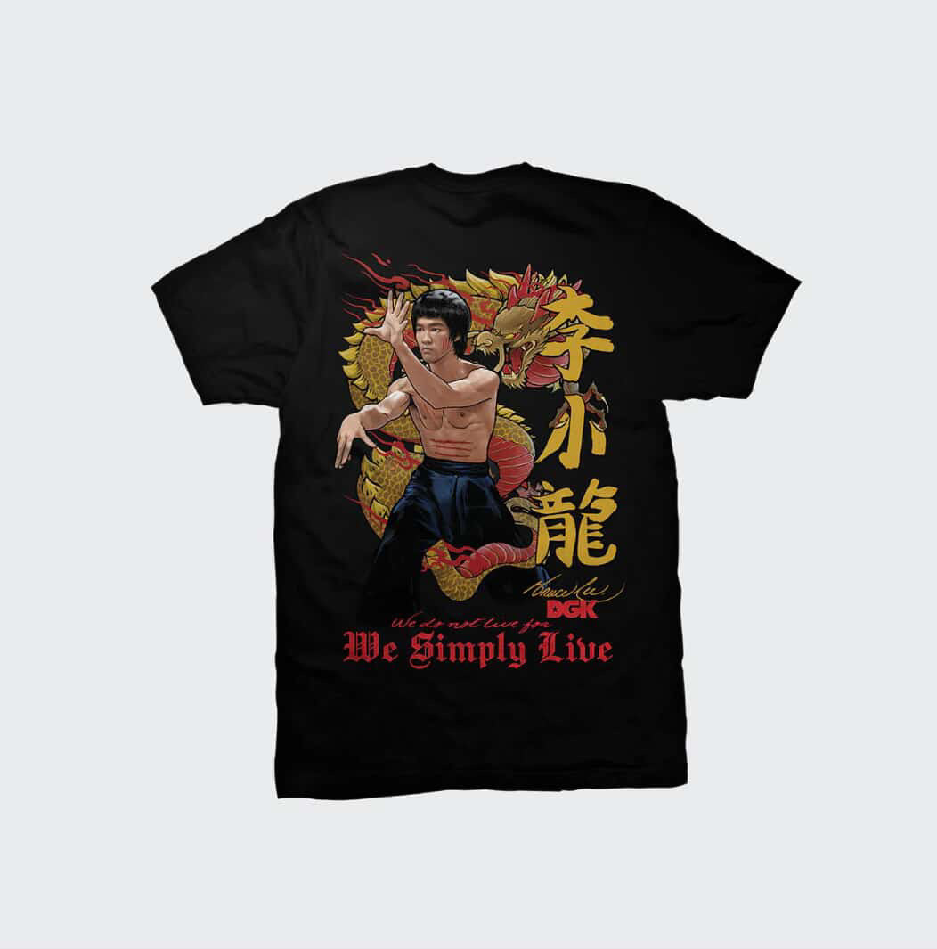 DGK x Bruce Lee Lil Dragon Tee Black