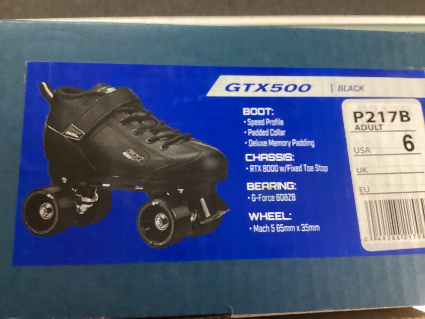 Pacer GTX 500 P217B roller skates size 6 men’s