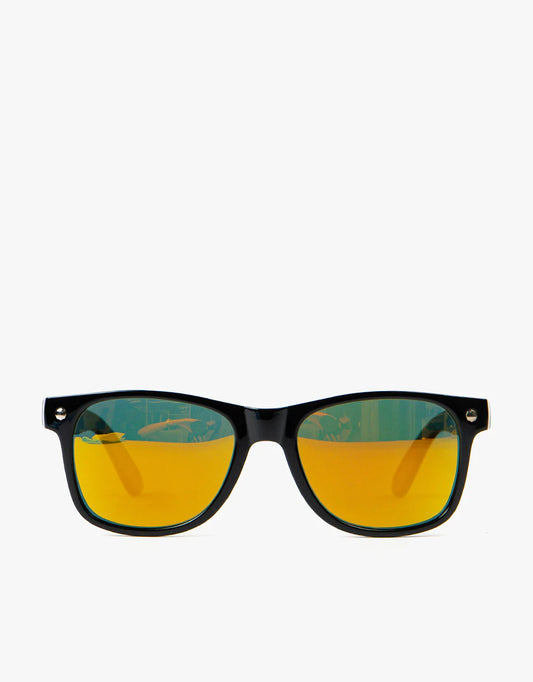 Sun Haters Leonard Polarized Black/Red Mirror Sunglasses