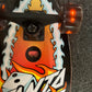 Santa Cruz complete skateboard Flaming Dice Dot 8.81in x 27.69in Shark Cruzer light up wheels