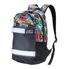 187 Standard Issue Skate Backpack Comic With Board Straps