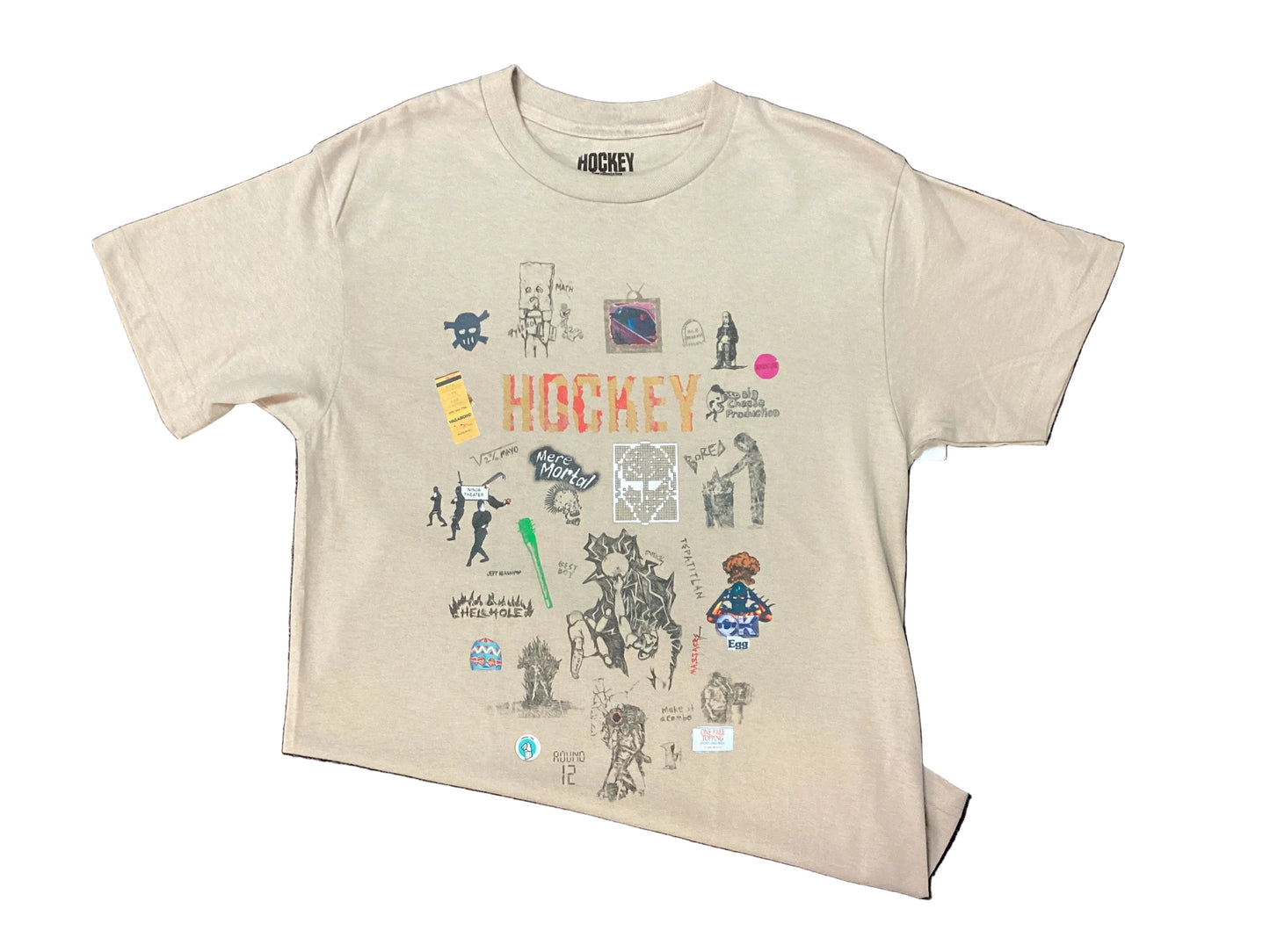 Hockey TEE t-shirt PAPER COVER sand