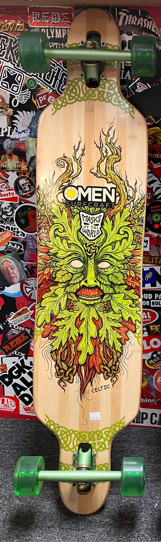Omen Celtic Mask Drop Through with Flex Longboard Custom