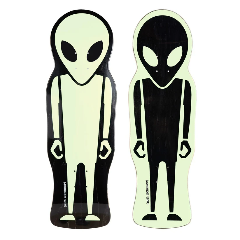 Alien Workshop 9.675 deck Soldier Die Cut Glow Skateboard