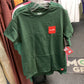 Chocolate t-shirt KEYS WALLET PHONE Forrest green