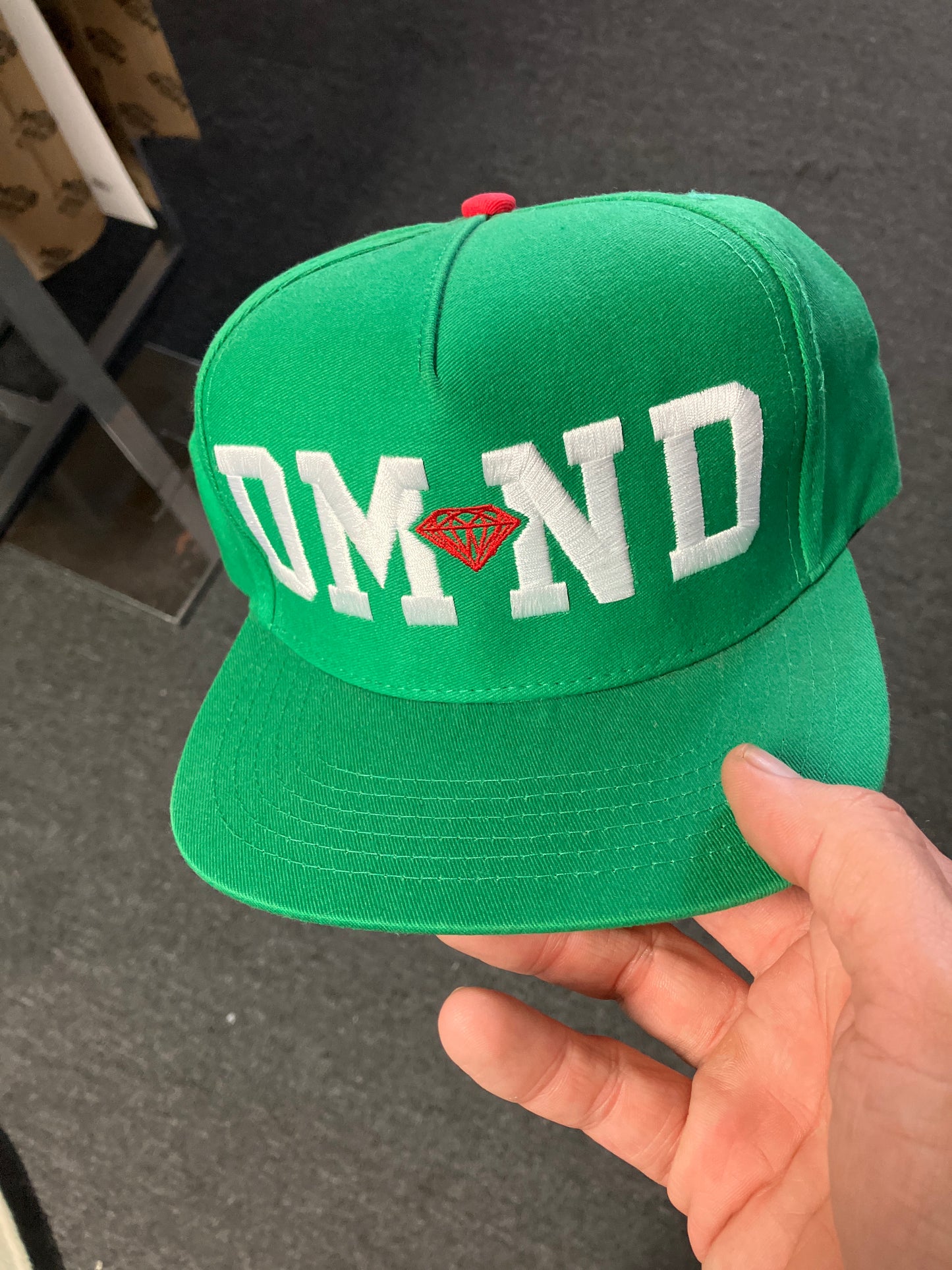 Diamond hat SnapBack green