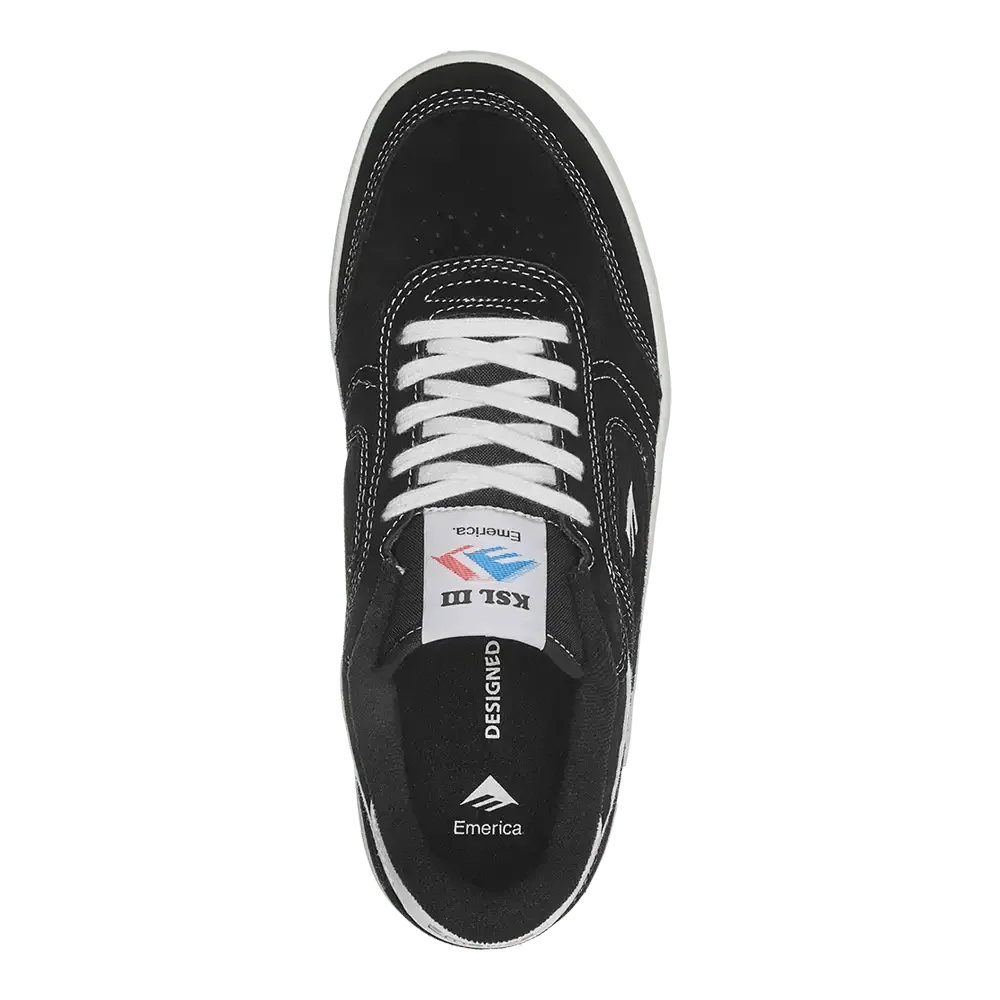 Emerica KSL III Skate Shoes BLK/WHT