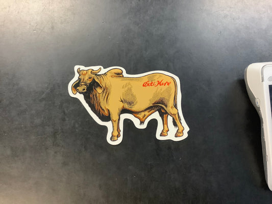 Antihero Cow Sticker 7”