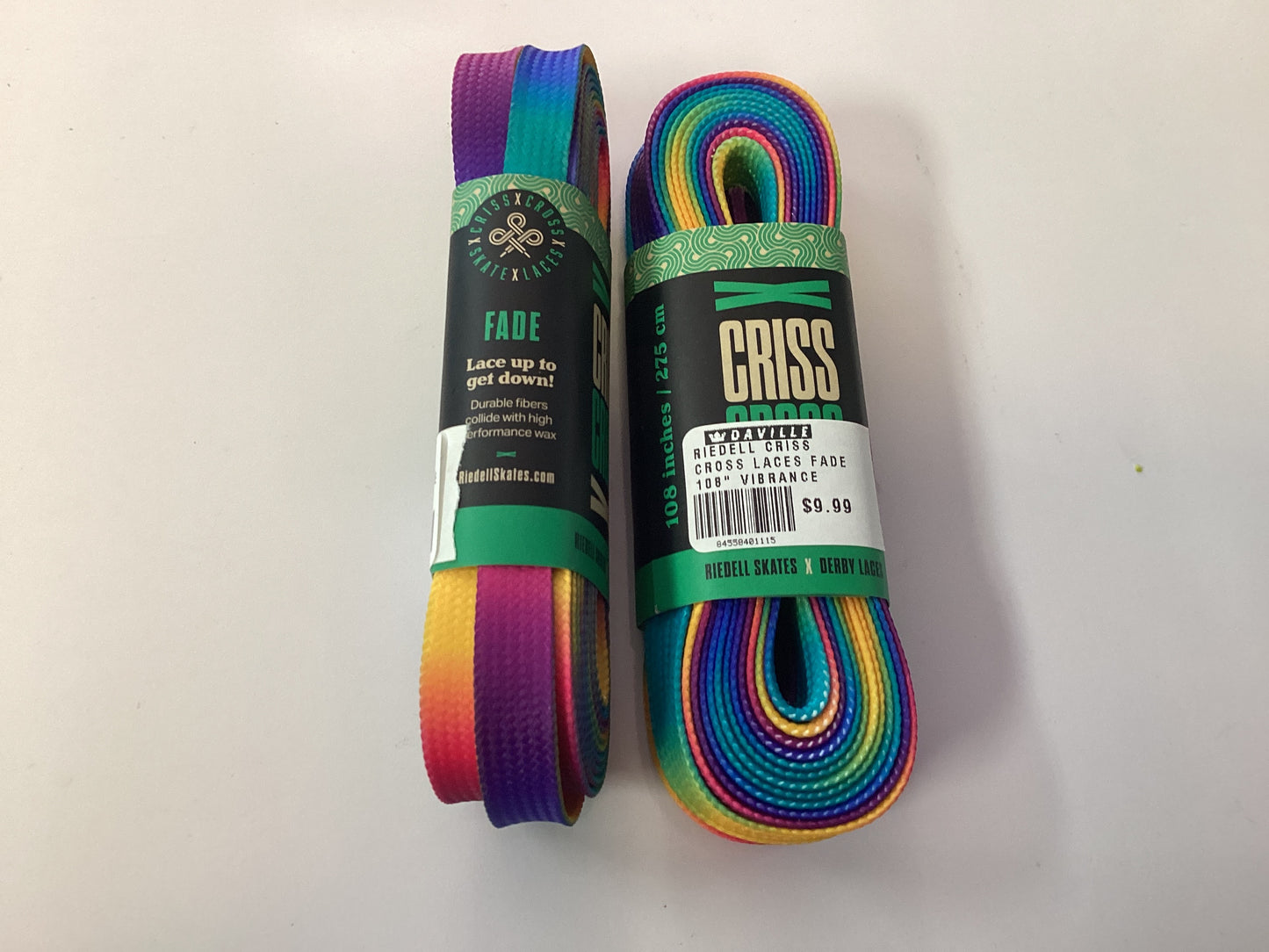Riedell Criss Cross Laces 108” FADE VIBRANCE Riedell Skates X Derby Laces