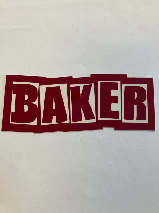 Baker Stickers 5.25” OG logo