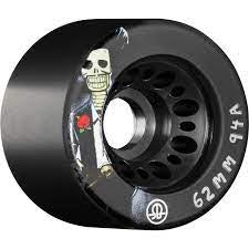 Rollerbones Day of the Dead Speed wheel 62x44mm 94a black 4 Pk