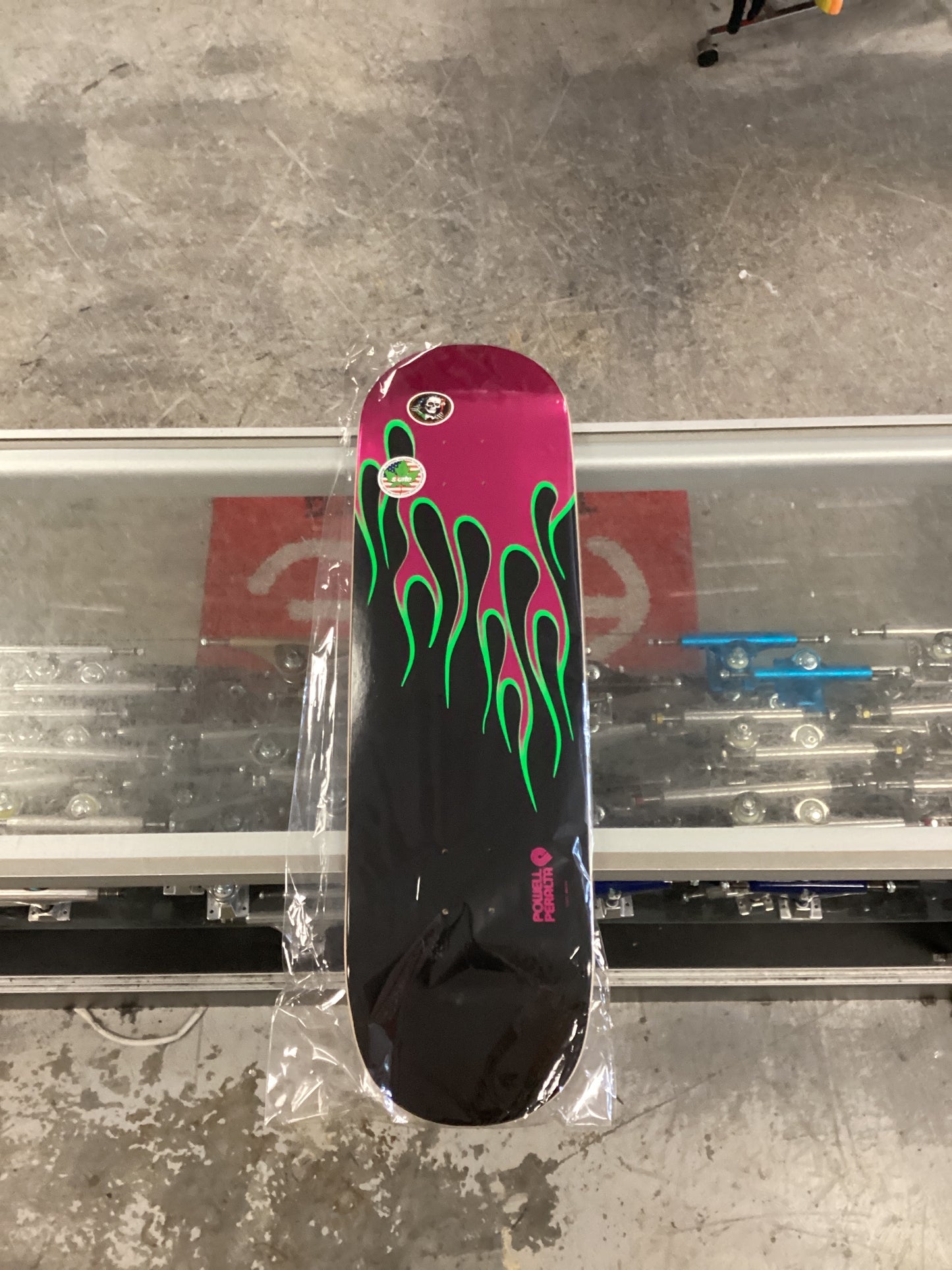 Powell Nitro Hotrod Flames Deck 9.375
