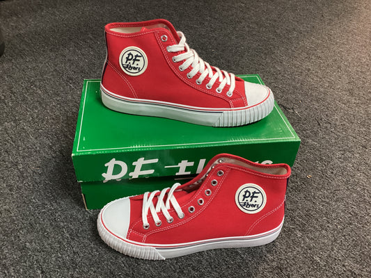 PF Flyers High Top Red skateboard shoes