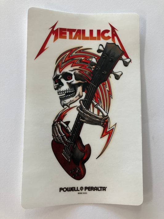 Powell peralta Metallica sticker 6.5”x4”