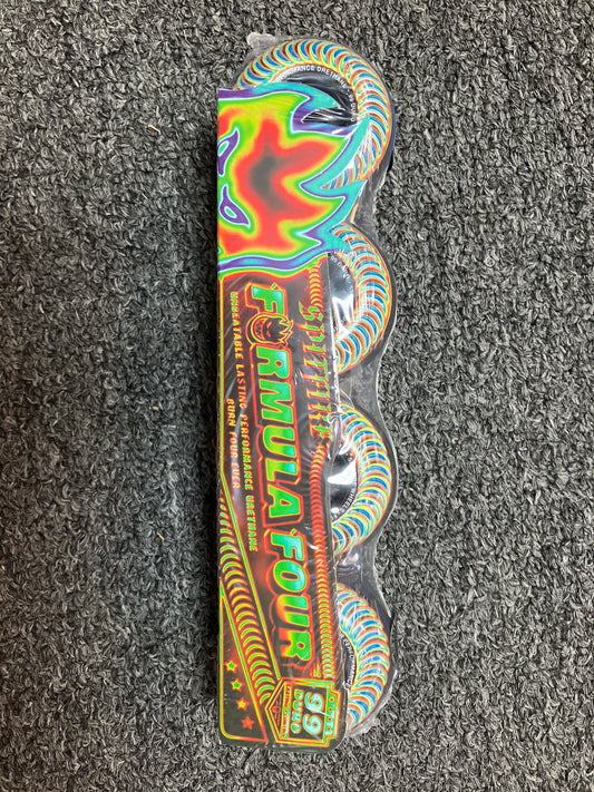 Spitfire 53mm Formula Four Classic Radioactive Wheels