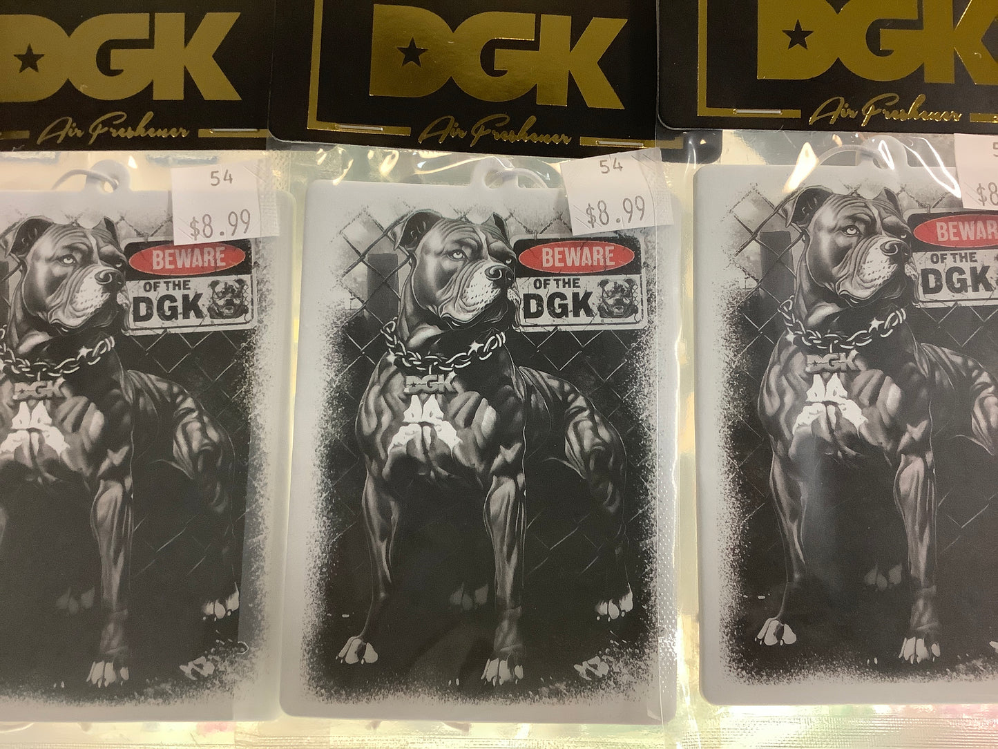 DGK air freshener On Guard Beware Pit bull