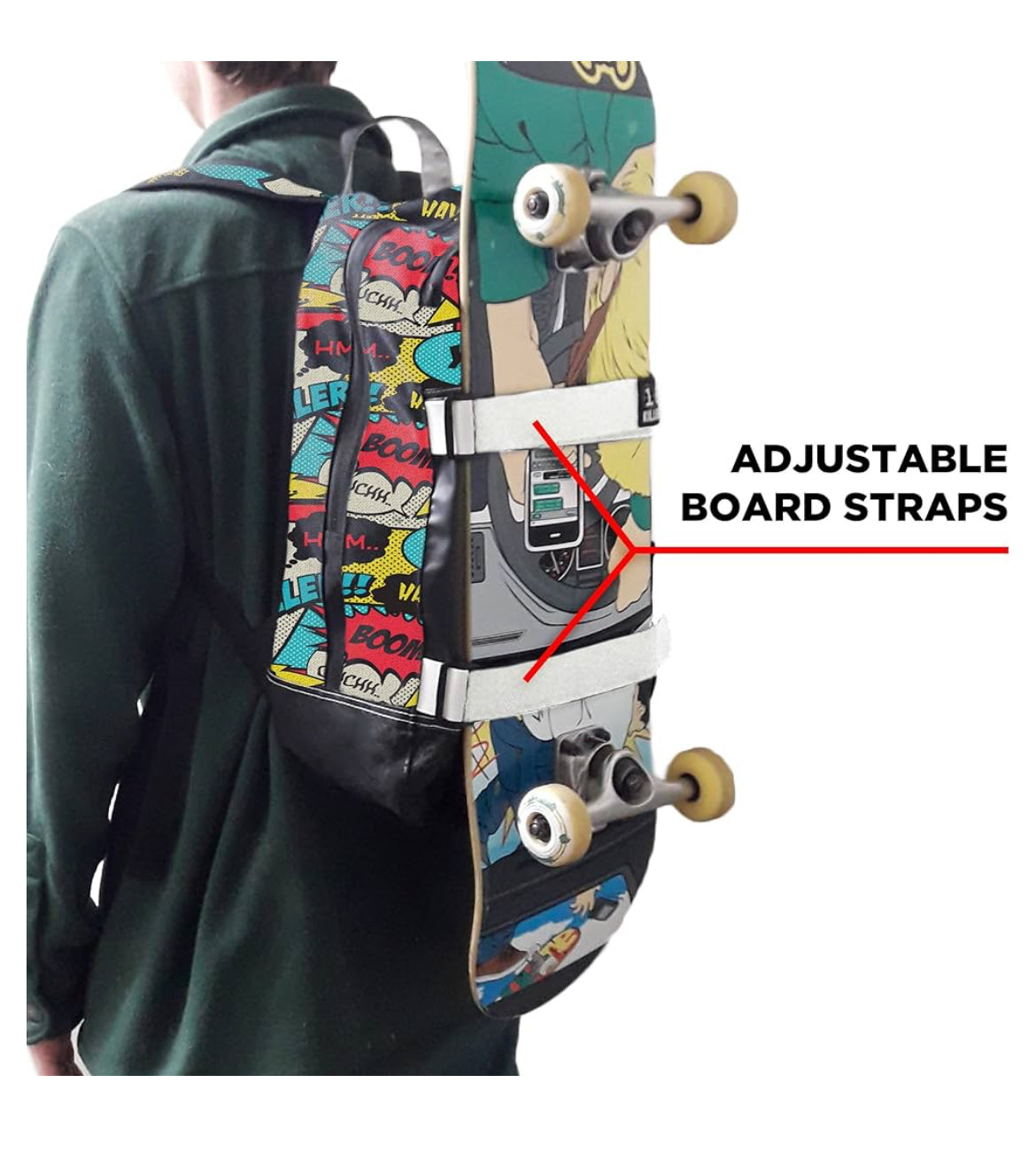 187 Backpack With Board Straps - Comic