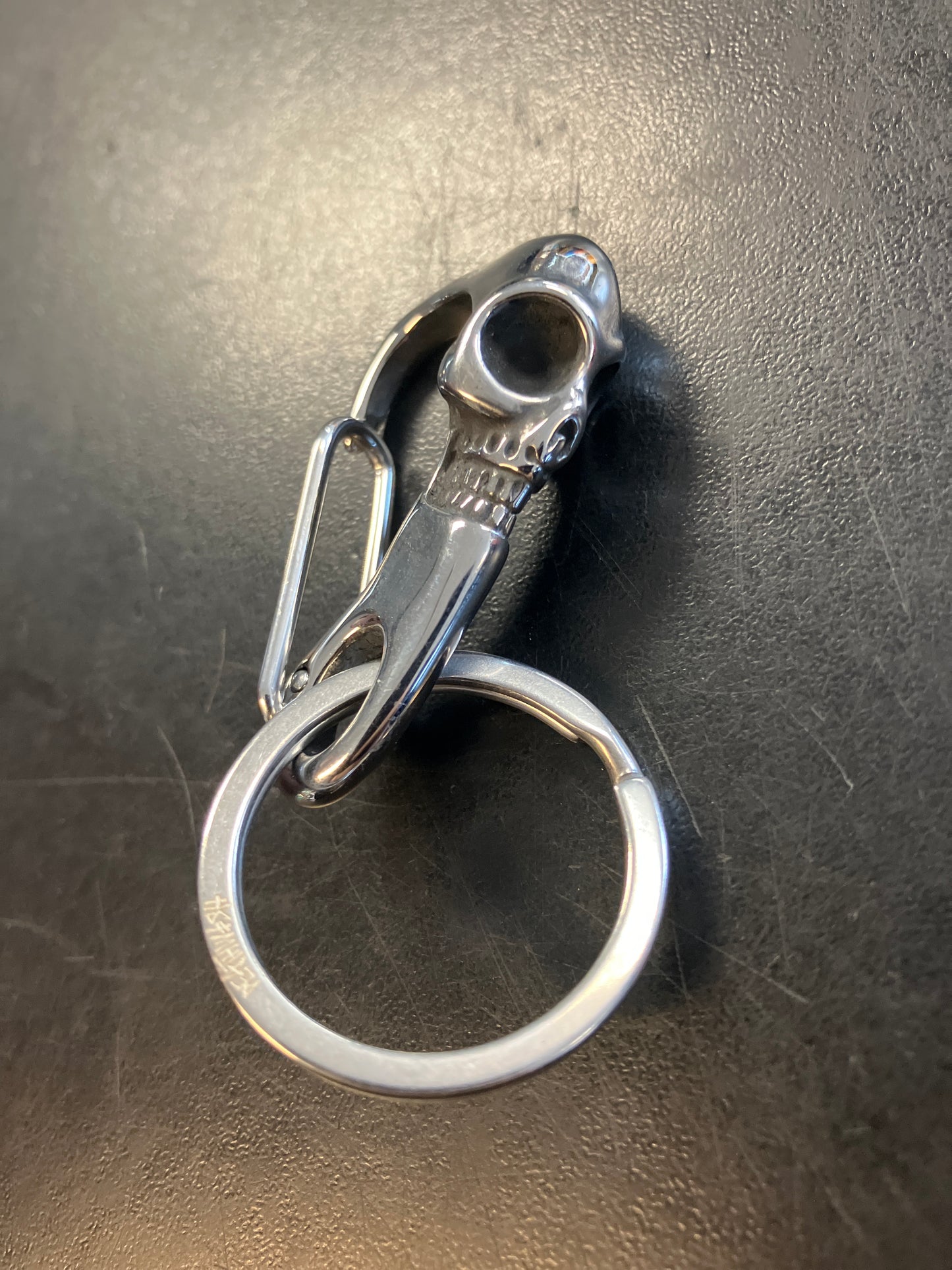Deathwish Skull Keychain Carabiner