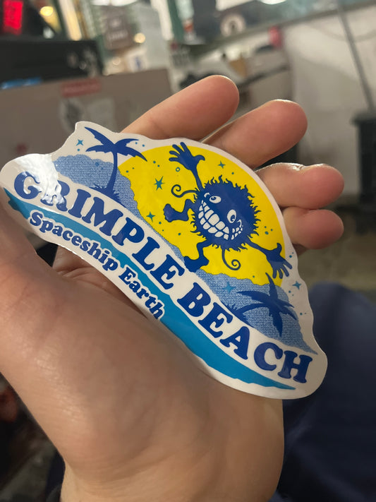 Grimple Beach Sticker