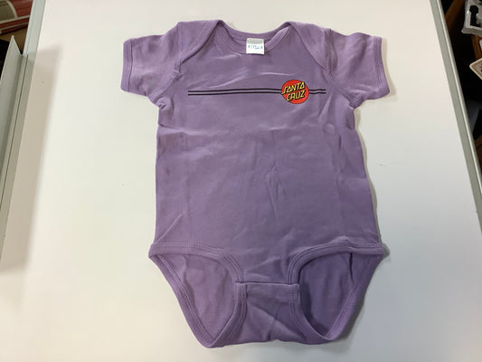 Santa Cruz Infant One Piece T-Shirt Classic Dot Lavender 18 MOS