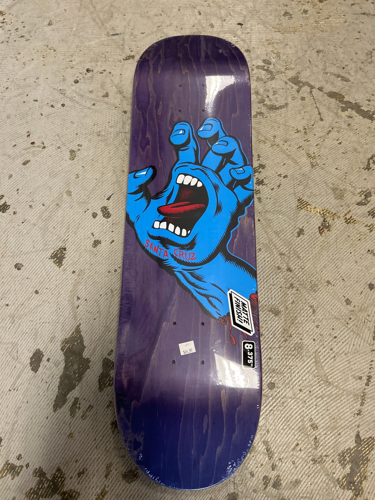 Santa Cruz 8.375 deck screaming hand