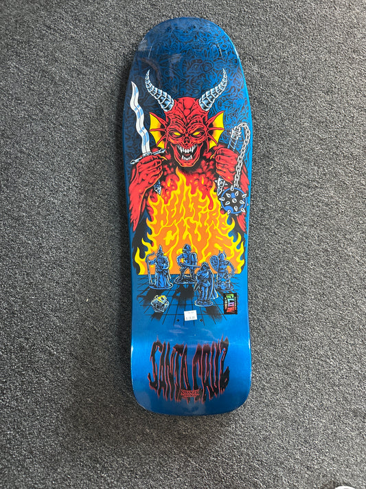 Santa Cruz X Stranger Things 10” deck Knox Hellfire Pit GLOW IN THE DARK