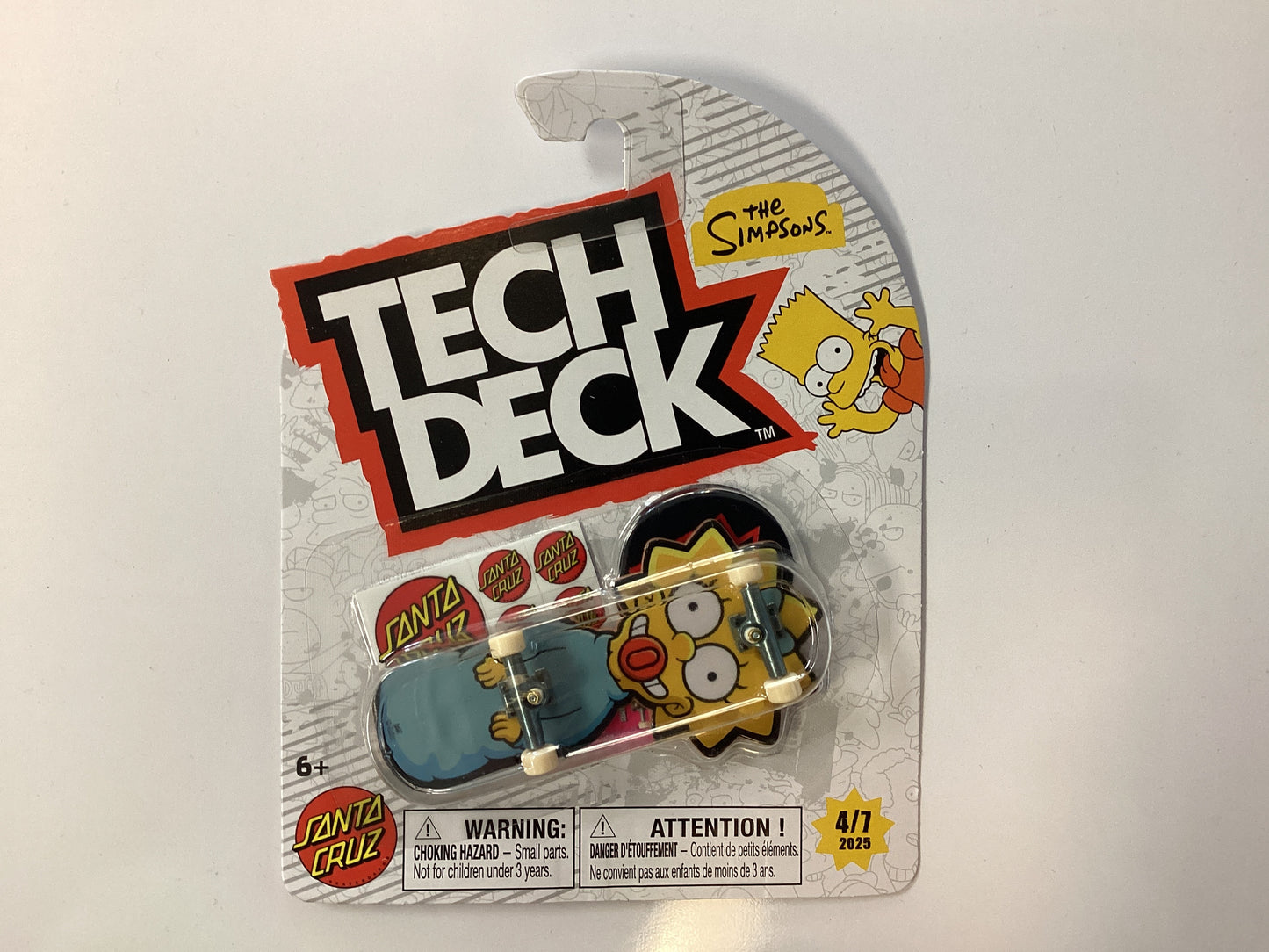 Tech Deck fingerboard Santa Cruz x the Simpsons 4/7 Maggie