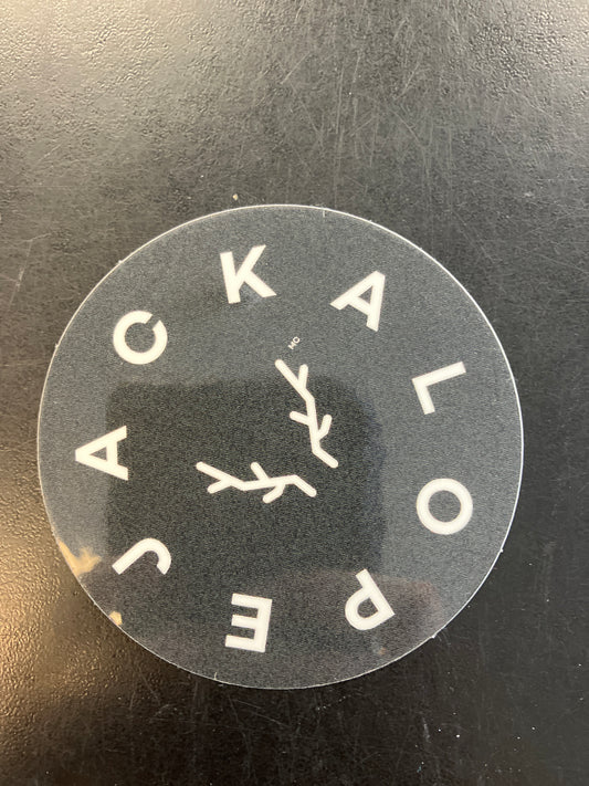 Jackalope Circle Sticker