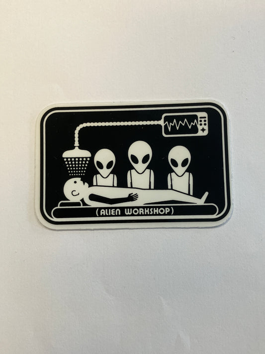 Alien Workshop Abduction Stickers 3”