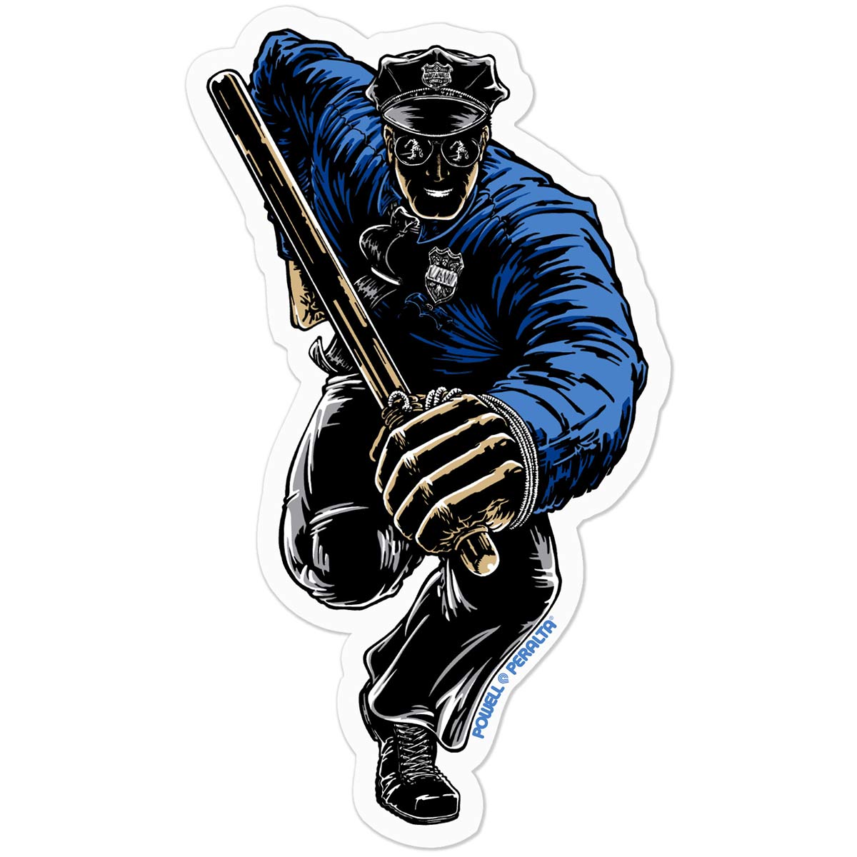 Powell Peralta Chris Senn Cop Sticker