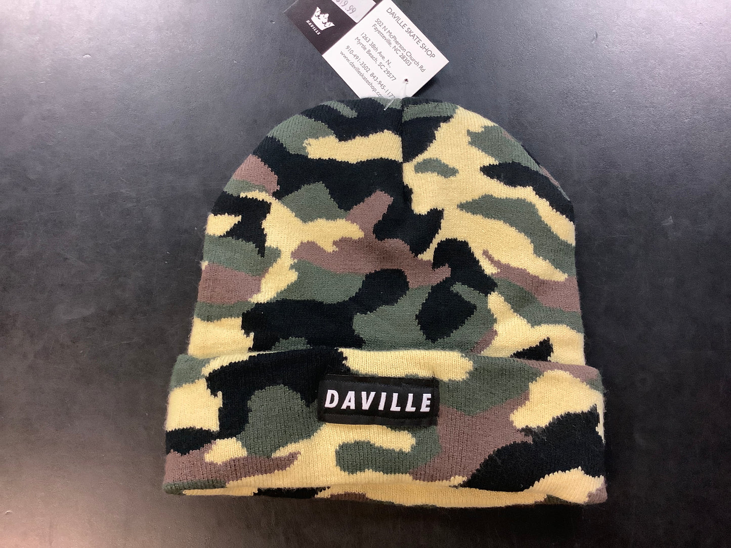 Daville Logo Camouflage Beanie