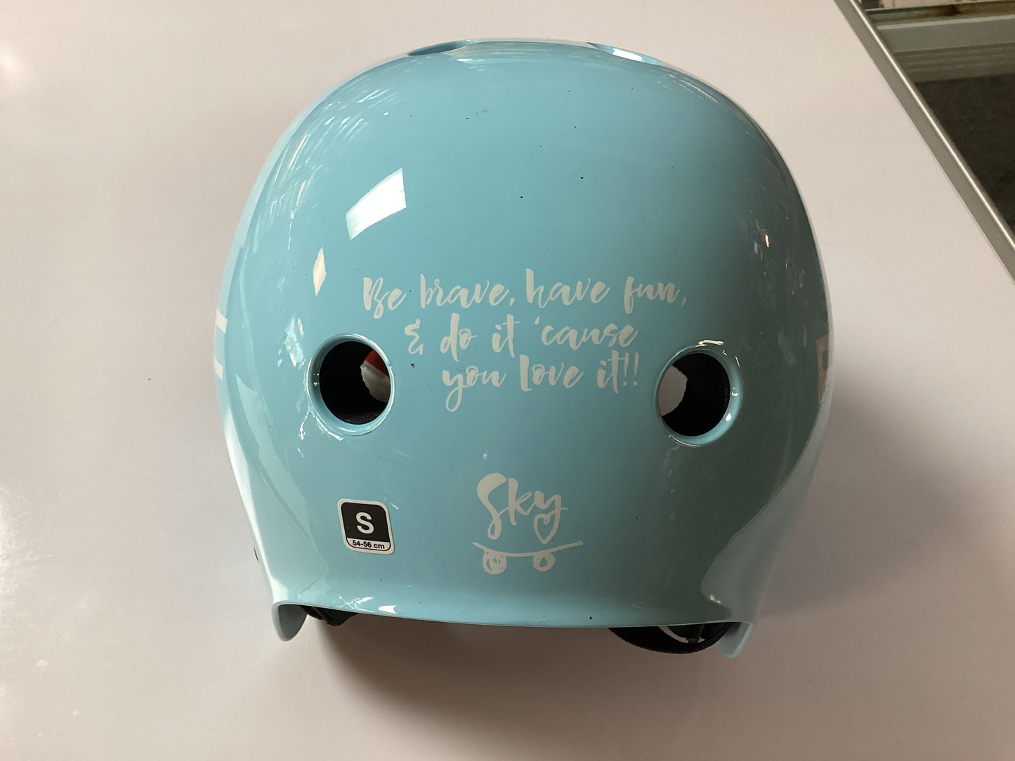 Protec Helmet Full Cut Skate Sky Brown BLUE S