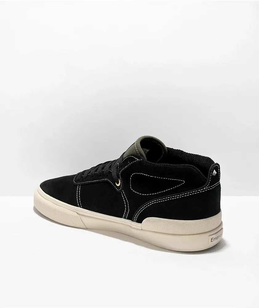Emerica Pillar Skate Shoes Black/Olive Size 8
