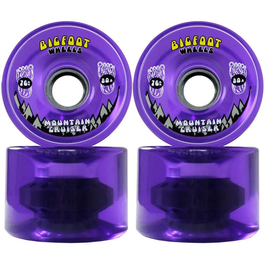 Bigfoot longboard skateboard wheels 76mm 80A Mountain Cruisers Soft Cruiser Filmer Wheels