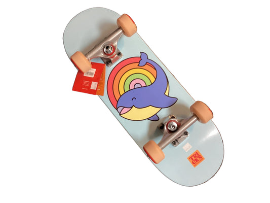 Tricks Complete Skateboard Pink Foam Top WHALE 7.87 x 24.21